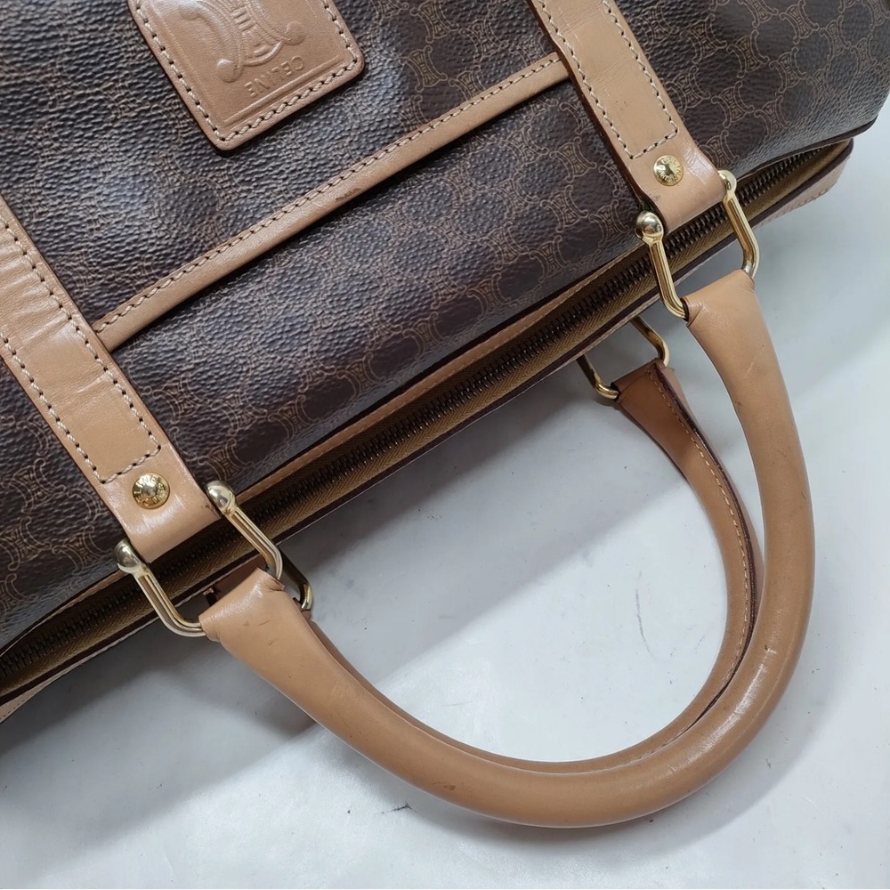 CELINE Hand Bag  Brown PVC - Picture 5 of 8